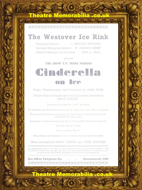 Bournemouth Westover Ice Rink - Cinderella On Ice - 1950s