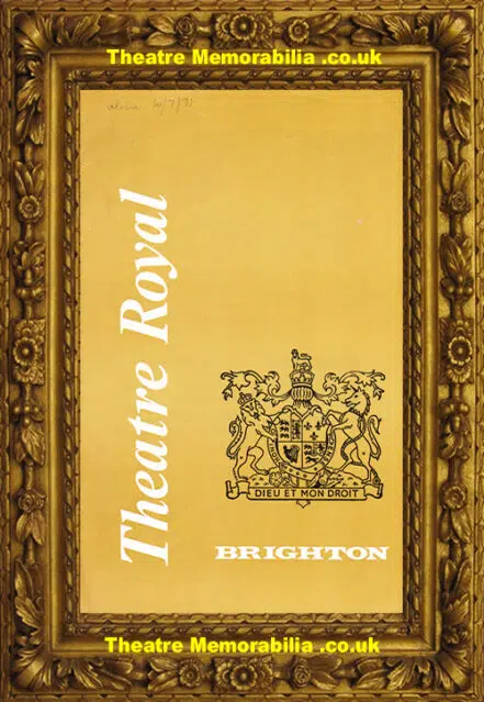 Brighton Theatre Royal – Getting On – 1971 – Kenneth More