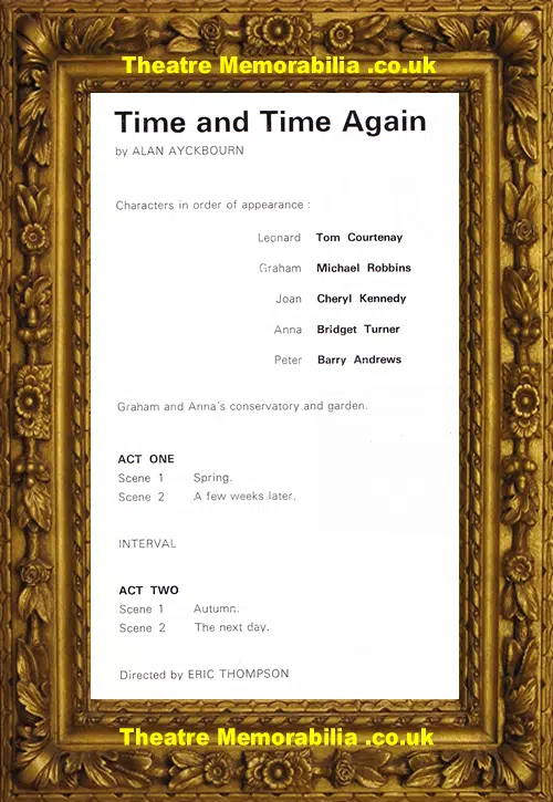 Brighton Theatre Royal - Time And Time Again 1972 Tom Courtenay