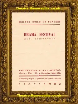 Bristol Guild Of Players Drama Festival 1950