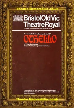 Bristol Old Vic Theatre – Othello – 1974 – June Barrie