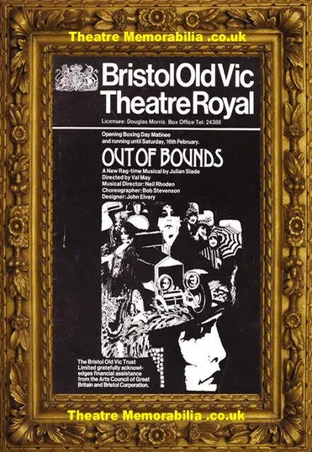 Bristol Old Vic Theatre – Out Of Bounds – 1973 – Guy Siner