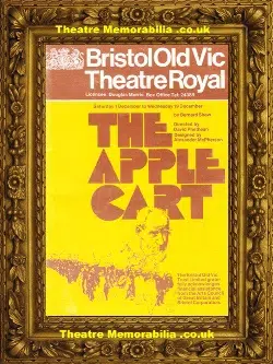 Bristol Old Vic Theatre – The Apple Cart – 1973 – Peter O’Toole
