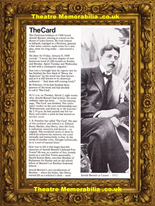 Bristol Old Vic Theatre - The Card - 1973 - Joan Hickson