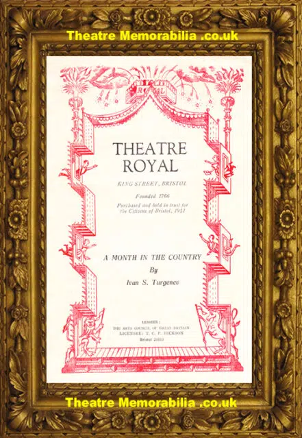 Bristol Theatre Royal – A Month In The Country – 1948