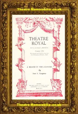 Bristol Theatre Royal – A Month In The Country – 1948