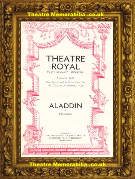 Bristol Theatre Royal – Aladdin – 1958