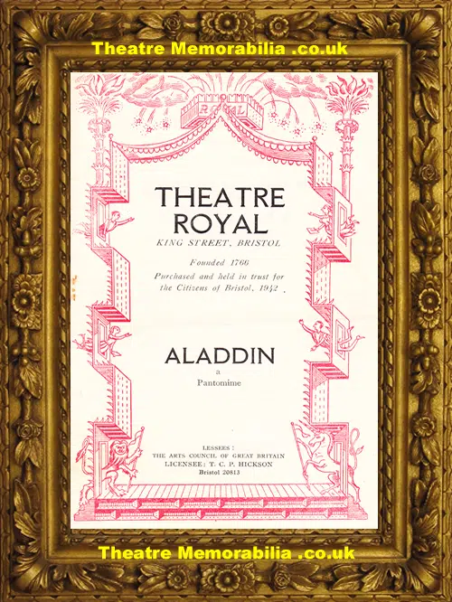 Bristol Theatre Royal - Aladdin - 1958