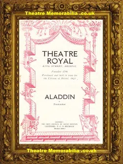 Bristol Theatre Royal – Aladdin – 1958