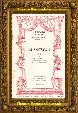 Bristol Theatre Royal – Amphitryon 38 – 1958 – Peter O’Toole