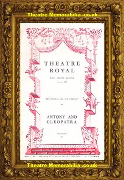 Bristol Theatre Royal – Antony And Cleopatra – 1953