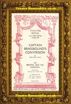 Bristol Theatre Royal – Captain Brassbound’s Conversion – 1958