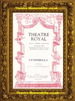 Bristol Theatre Royal – Cinderella – 1956 – Nuna Davey
