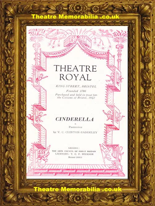 Bristol Theatre Royal - Cinderella - 1956 - Ann Way