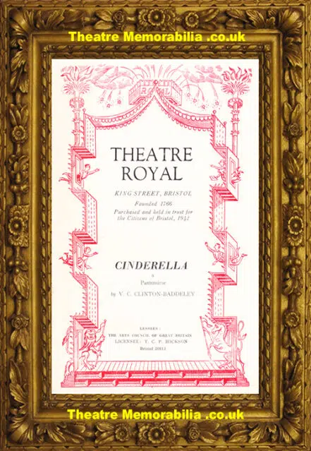 Bristol Theatre Royal – Cinderella – 1956