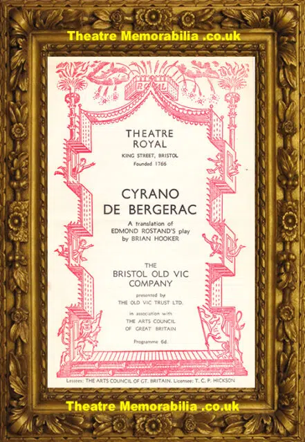 Bristol Theatre Royal – Cyrano De Bergerac – 1959