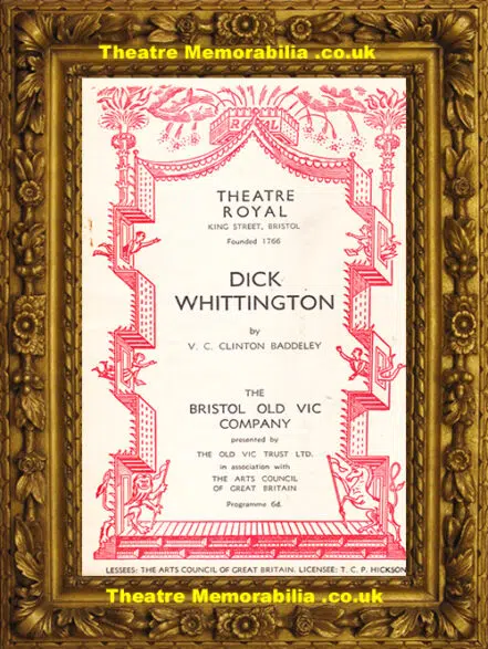 Bristol Theatre Royal – Dick Whittington – 1957