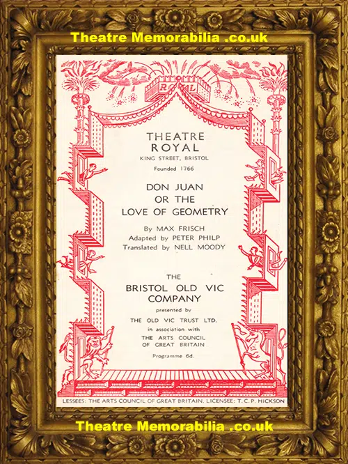 Bristol Theatre Royal - Don Juan - 1956 - Peter O'Toole
