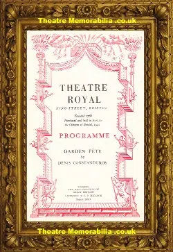 Bristol Theatre Royal – Garden Fete – 1946