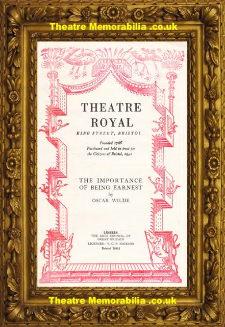 Bristol Theatre Royal – Importance Of Being Earnest – 1946