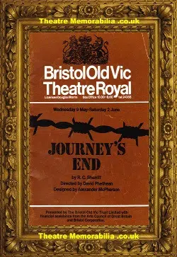 Bristol Theatre Royal – Journeys End – 1973