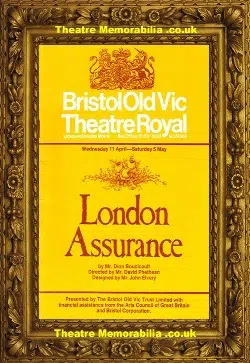 Bristol Theatre Royal – London Assurance – 1973