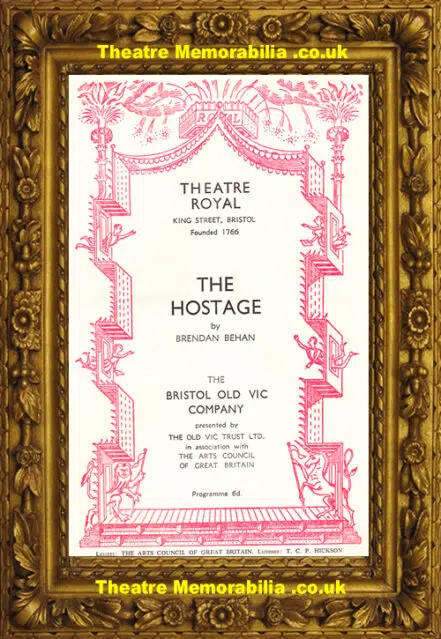 Bristol Theatre Royal – The Hostage – 1960 – Leonard Rossiter