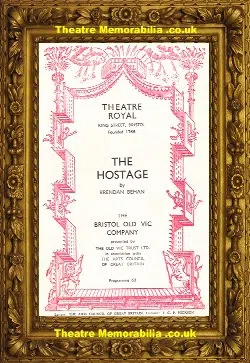 Bristol Theatre Royal – The Hostage – 1960 – Leonard Rossiter