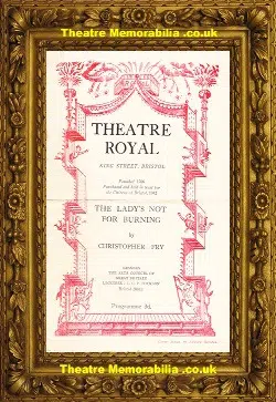 Bristol Theatre Royal – The Ladys Not For Burning – 1950s