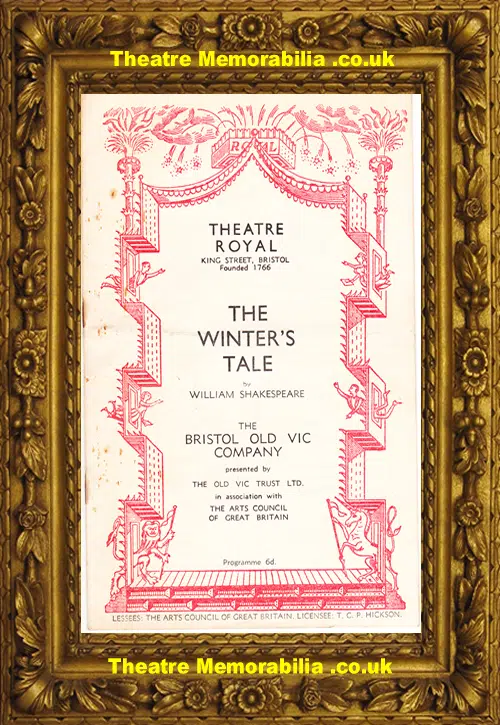 Bristol Theatre Royal -The Winter's Tale - 1955