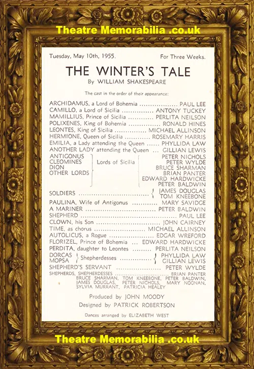 Bristol Theatre Royal -The Winter's Tale - 1955