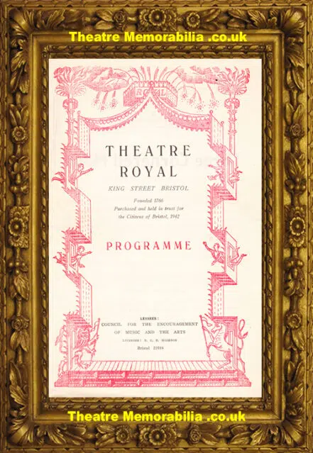Bristol Theatre Royal – Three Cornered Moon – 1940s
