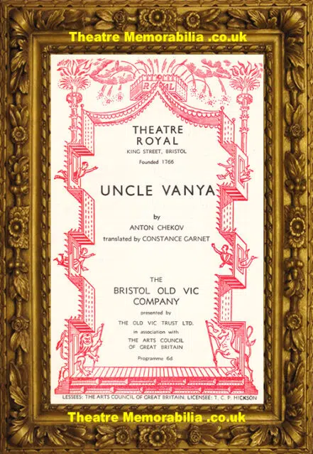 Bristol Theatre Royal – Uncle Vanya – 1955