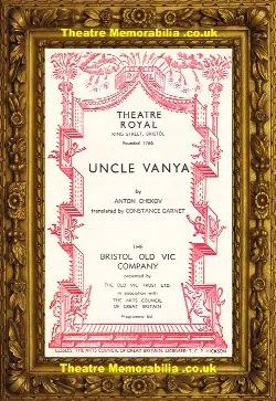 Bristol Theatre Royal – Uncle Vanya – 1955