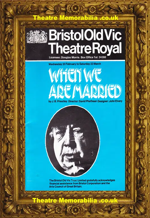 Bristol Theatre Royal - When We Are Married - 1974