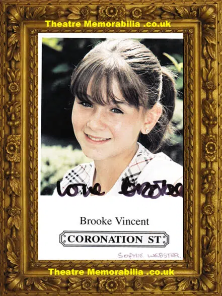 Brooke Vincent Autograph Signed Picture – Coronation Street
