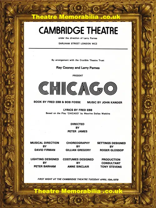 Cambridge Theatre - Chicago - 1979 - Richard Fox