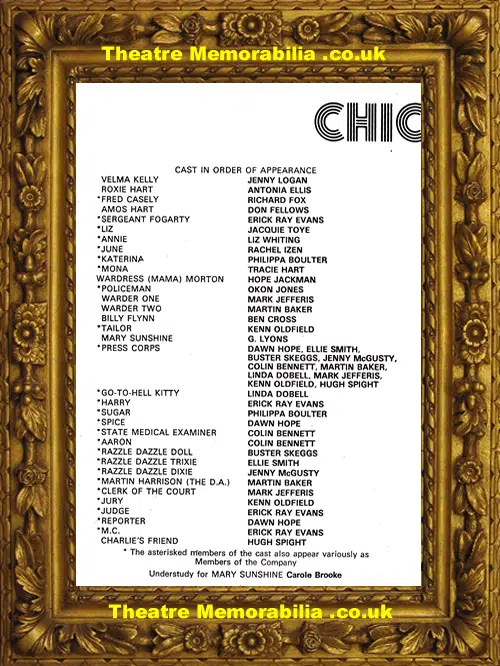 Cambridge Theatre - Chicago - 1979 - Richard Fox