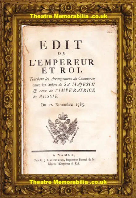 Catherine The Great Empress Of Russia Original Agreement 1785