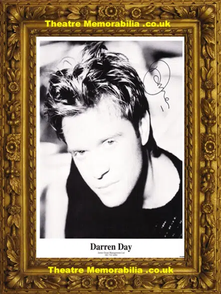 Darren Day – A  Large Autographed Signed Photograph 1990s
