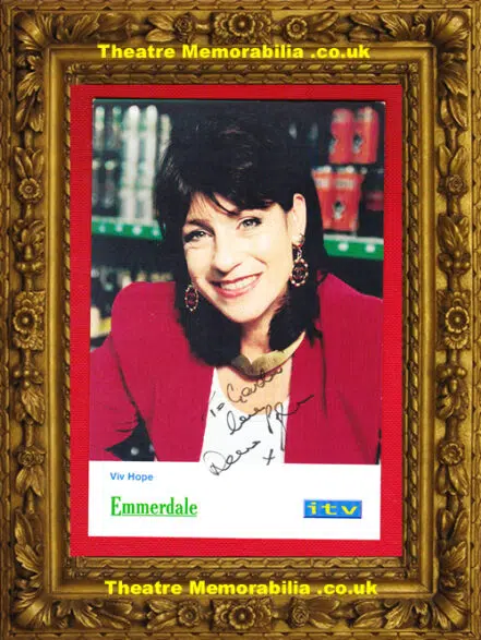 Deena Payne Autograph Signed Picture – Viv – Emmerdale