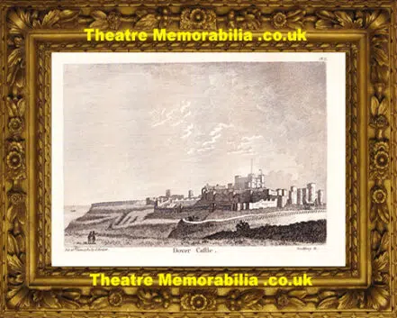 Dover Castle (Caftle) – Antique Copper Engraving by Hooper 1784