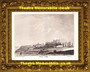 Dover Castle (Caftle) – Antique Copper Engraving by Hooper 1784