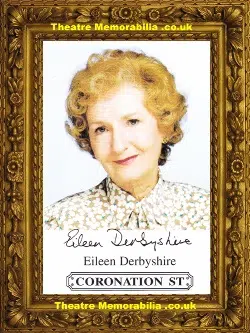 Eileen Derbyshire Autograph Signed Picture Coronation Street
