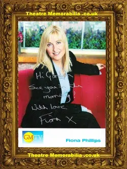 Fiona Phillips Autograph Signed Picture – GMTV