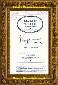 Fulham Walham Green Granville Theatre – Fools Rush In – 1948