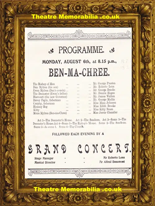 Galway Court Theatre - Ben-Ma-Chree - Ireland - early 1900s