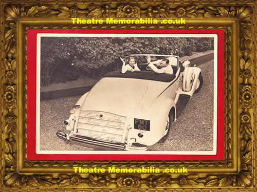 George Formby + Beryl + Queen Mary Signed Picture 1939