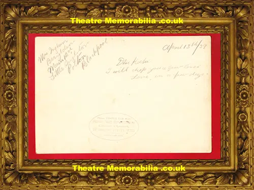 George Formby + Beryl + Queen Mary Signed Picture 1939