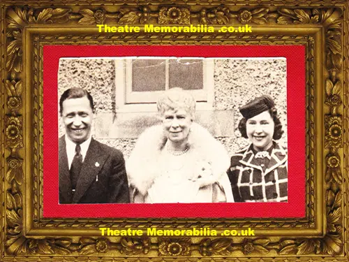 George Formby + Beryl + Queen Mary Signed Picture 1939